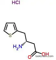 Molecular Structure of 270065-91-3 ((S)-3-Amino-4-(2-thienyl)butanoic acid hydrochloride)
